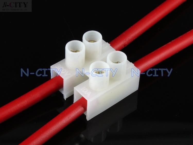 【N-CITY電工】接線神器2位接線端子排，電線連接器，接線柱/端子台/10A-2P