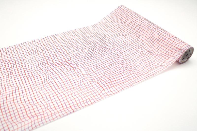 【莫莫日貨】現貨 mt 2019ss wrap 免膠水 免膠帶 多用途 包裝紙 (大捲) 皺紋方格．紅 MTWRAP71