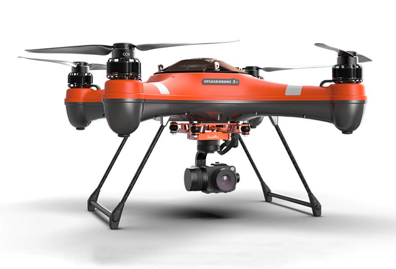 斯威普最新款Splash Drone 3+可搭配DEVO7遙控器及多種4K相機能完全防水具備投放功能