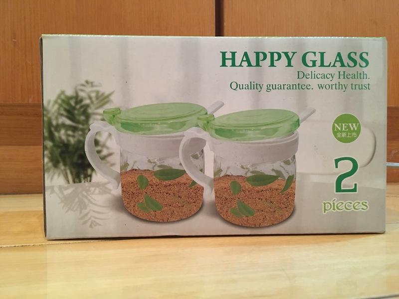 HAPPY GLASS 玻璃儲物罐組 一盒二入