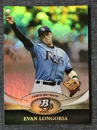 2011 Bowman Platinum Green #97 Evan Longoria - Tampa Bay Rays