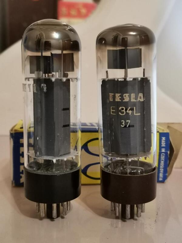 Tesla 捷克施洛伐克 製 EL34 配對真空管 2支100% 100% O O環