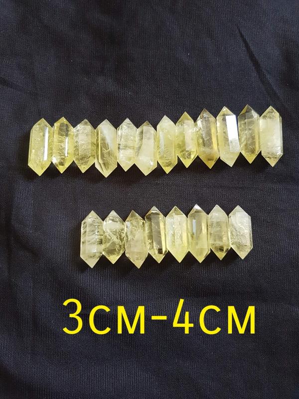 現貨雙尖黃水晶柱3-4cm