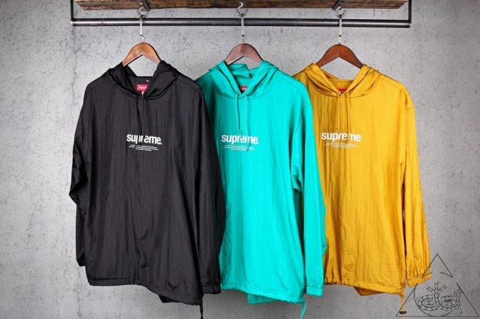 HYDRA】Supreme Nylon Packable Poncho 風衣雨衣帽T 收納袋【SUP094