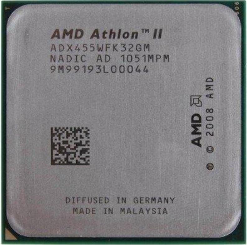 AMD AthlonII  3.3G  3核心，可超頻3.9GHZ(237x16.5)。