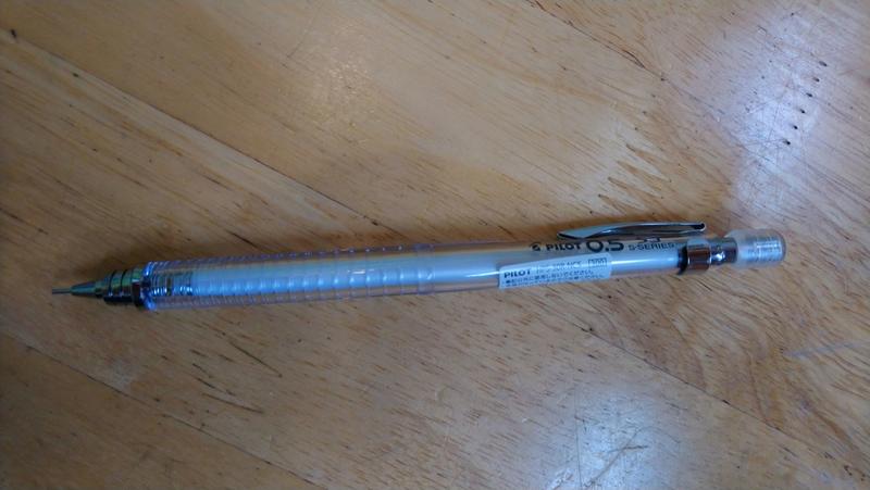 (全新)透明系自動鉛筆製圖DELFUL 0.5  百樂PILOT 握筆處螺旋刻紋防滑
