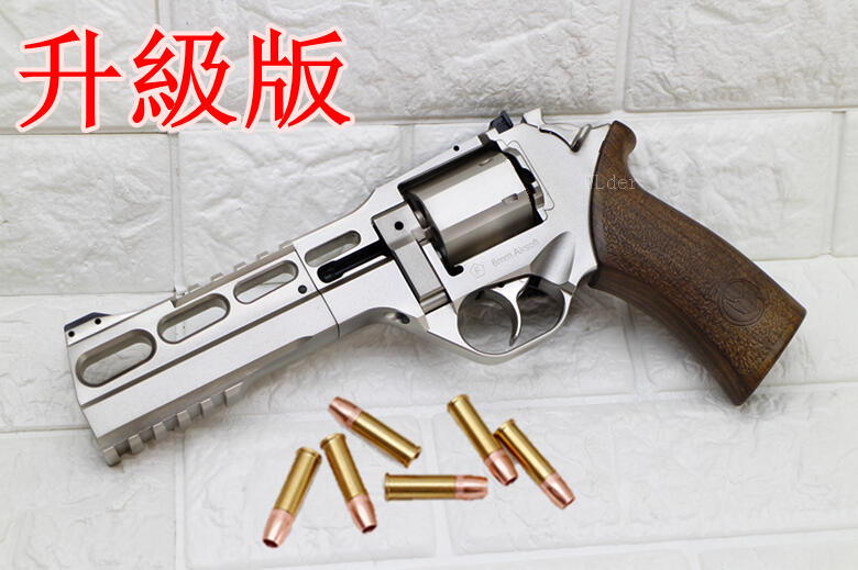Chiappa Rhino 60DS 左輪 手槍 CO2槍 升級版 銀 ( 左輪槍轉輪短槍玩具槍城市獵人犀牛CS吃雞R6
