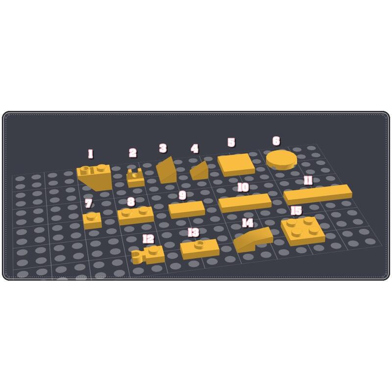 菜菜 第三方 黃色 機甲 moc 積木 零件 相容 樂高 LEGO 樂拼 萬格  散件 積木 零件