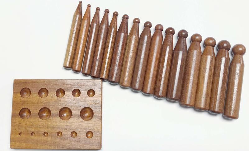 15支組木製窩珠/圓沖組/直徑4mm~18mm