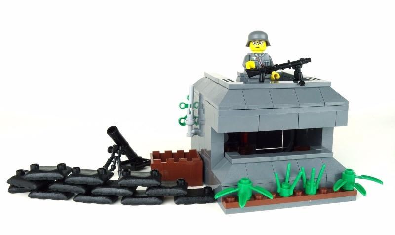 超多人/碉堡/載具組+免運+再送武器[正版Lego樂高]二戰德軍 碉堡/水桶車/RSO履帶車(Brickmania參考)