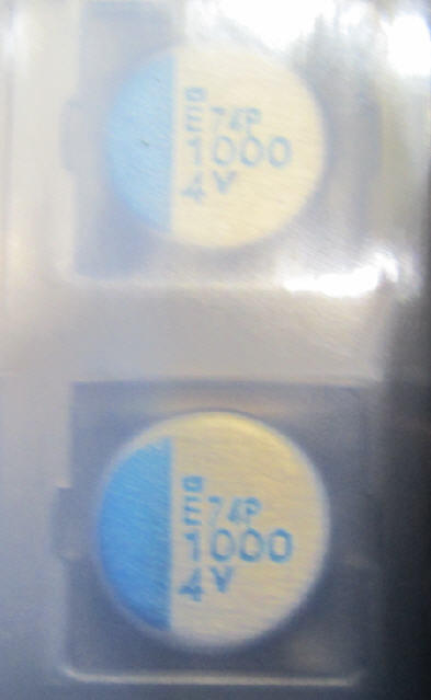 貼片 日本化工固態電容 顯卡電容4V  1000UF 10mm*8mm  一拍10顆NT＄70    50pc＝300