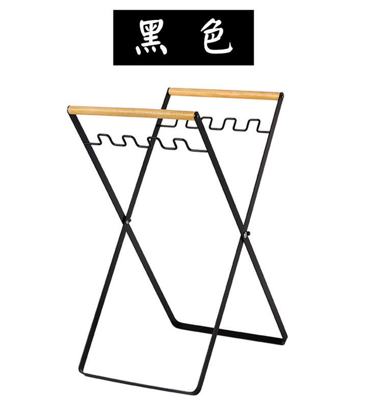 【珍愛頌】A020 木柄 折疊式垃圾袋架 垃圾支架 垃圾架 折疊垃圾桶 露營垃圾桶 垃圾掛架 廁所垃圾 垃圾分類 垃圾桶