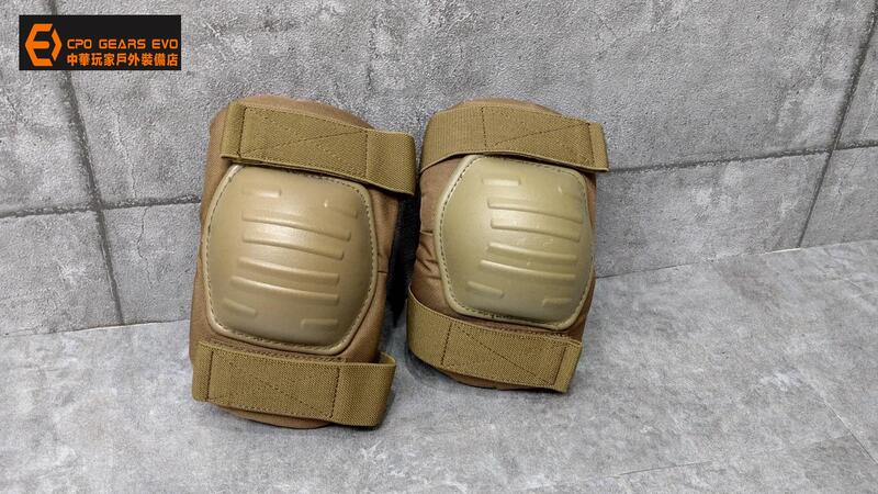 《CPO EVO中華玩家》軍規公發版戰術護膝/戶外極限運動護具(護肘x2)-【狼棕色】