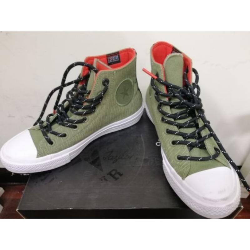 Converse Chuck Taylor ll帆布鞋 中性款 橄欖綠 24.5