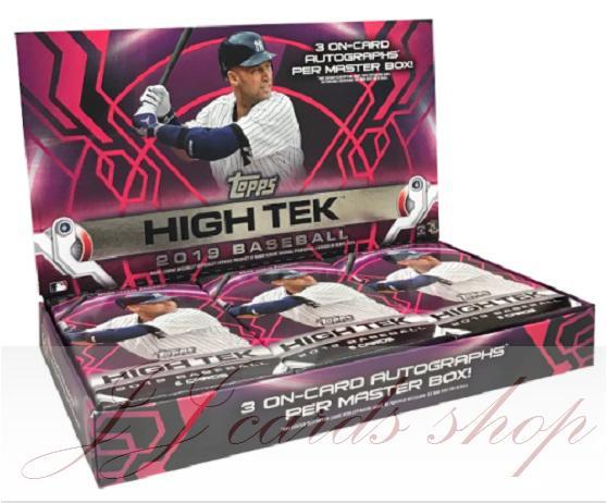 MLB 2019 Topps High Tek 透明卡 系列 棒球卡 卡盒 (每盒 平均 有 3張 簽名卡 )