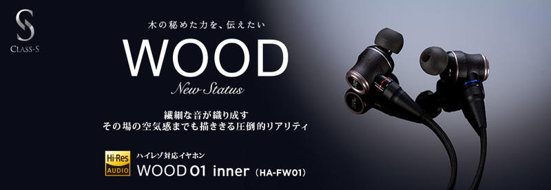 JVC HA-FW01 CLASS-S WOOD 01 inner 木質震模 耳道式耳機