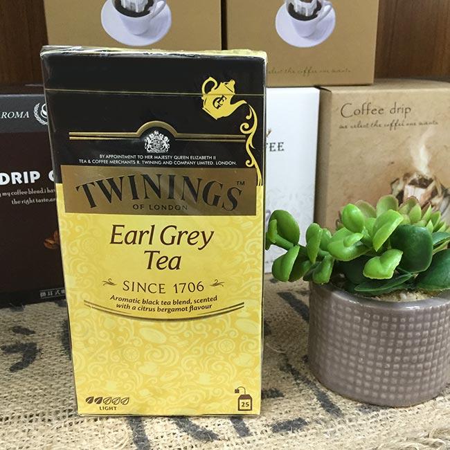 TWININGS唐寧伯爵紅茶包-EARL GREY TEA 皇家伯爵茶包2g*25入/盒