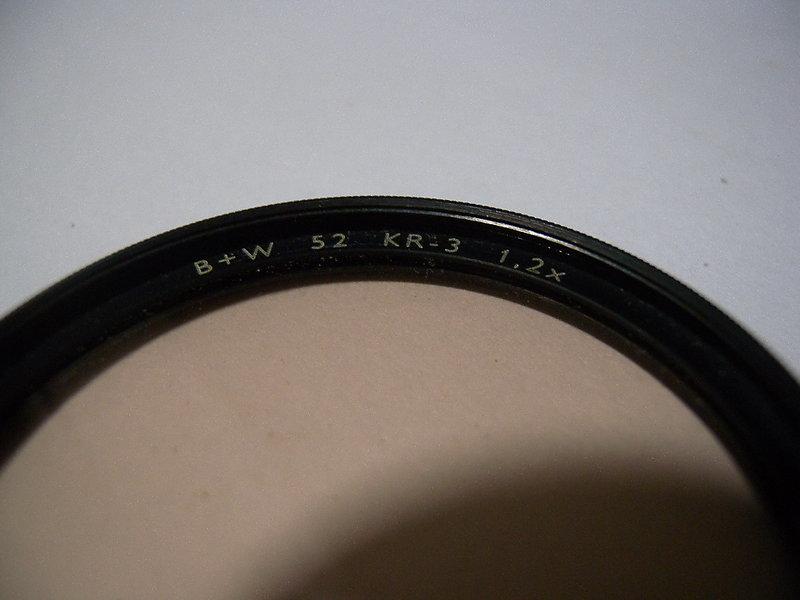 B+W 濾鏡 52mm KR-3 1.2x 