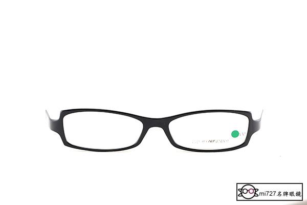【mi727久必大眼鏡】全新真品 ARMANI 國際品牌 全面出清單一特價 下標即賣 金屬異材 光學膠框眼鏡(黑白)