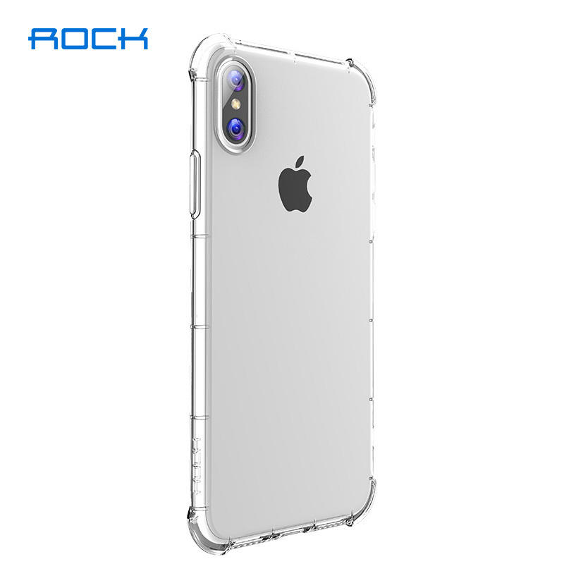 ROCK【iPhone X/Xs 5.8吋】晶盾S透明防摔手機保護殼