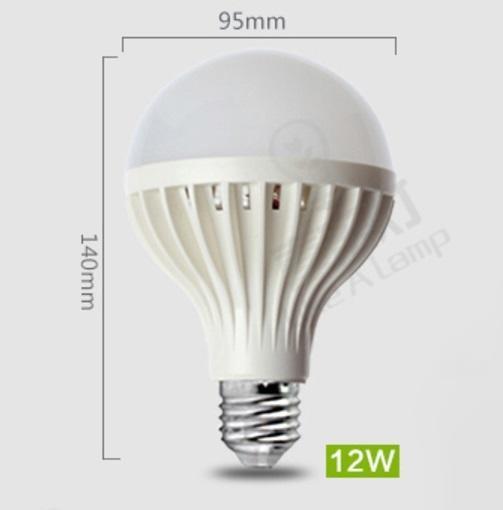 黃光(暖黃) LED節能燈泡 電壓:12v 廠標功率:12w E27 LED節能照明適用於電瓶 露營 戶外活動 地攤夜市