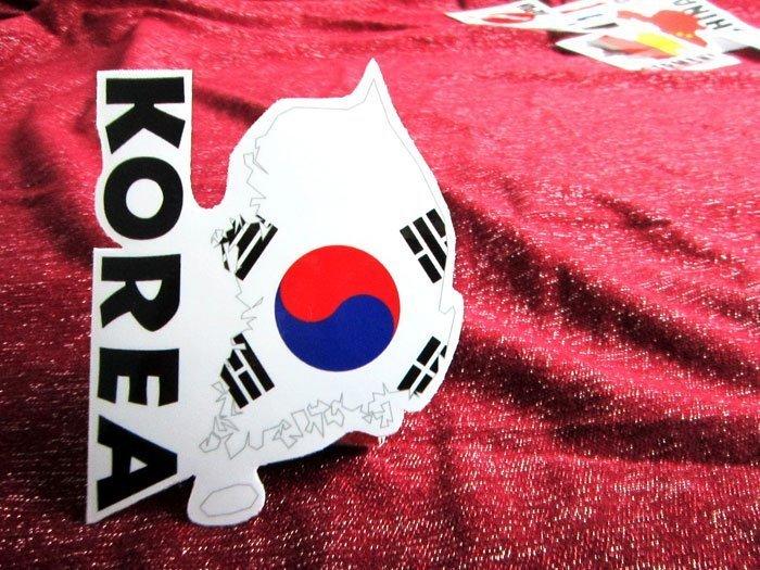 韓國國旗,地圖款,防水貼紙,設計款,不同一般國旗貼紙,獨有特色,絕無僅有,專業製造-MIT