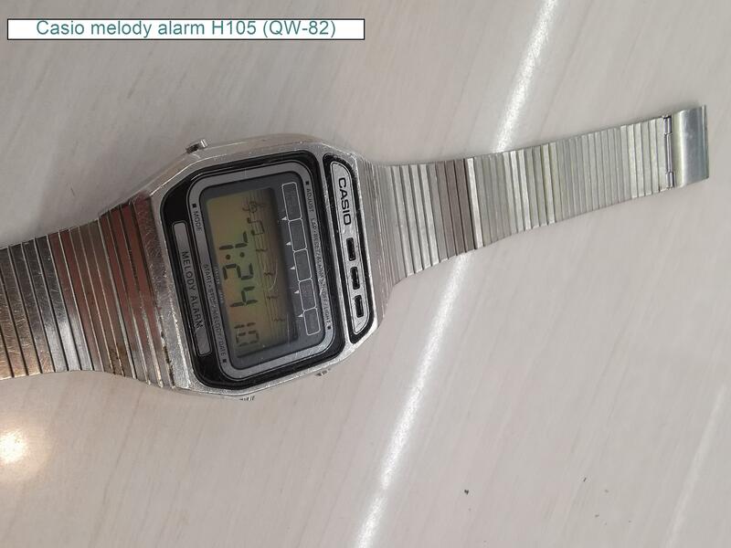 卡西歐控】稀有80'年代機種Casio melody alarm H105 (QW-82)二手良品