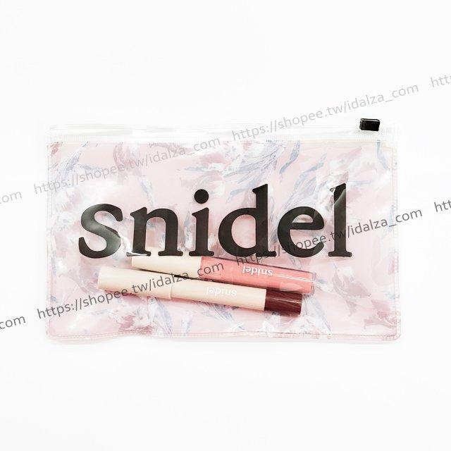 ☆Idalza☆ 日本雜誌 Sweet 附錄 Snidel 春色 花柄花漾 夾鍊袋 化妝包 + 眼影 唇彩 美妝 3件組