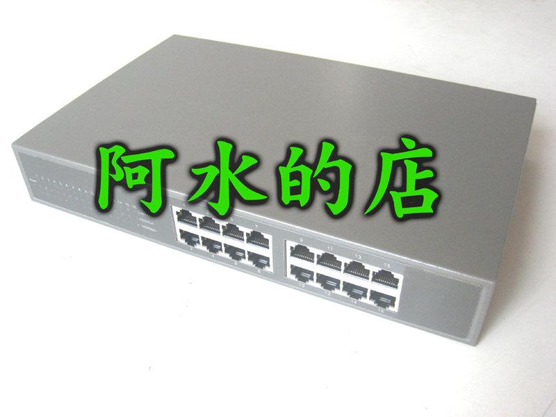 GreenAn 網路交換機 ADSL專用 SWITCH HUB 16 PORT 10/100M 鐵殼 11"可機架網路