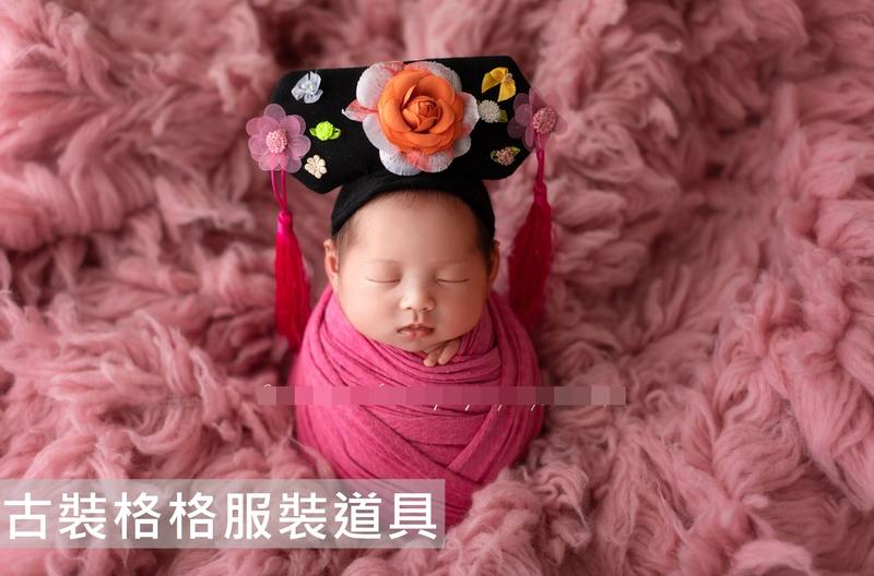 新款兒童寶寶攝影服裝新生兒嬰兒拍照寫真主題古裝格格道具沙龍照