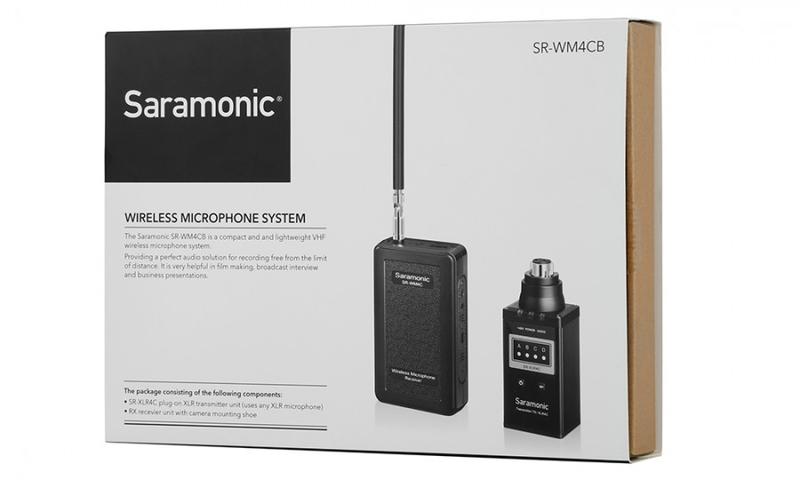 [瘋相機]【Saramonic 楓笛】一對一 VHF無線麥克風系統 SR-WM4CB 公司貨