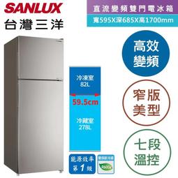 SANLUX台灣三洋606L 大冷凍庫變頻三門電冰箱SR-V610C