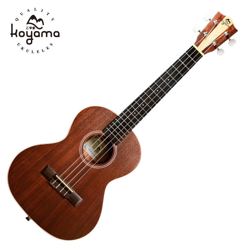 《小山烏克麗麗》KOYAMA KYM-T12 雙色原木琴頭 26吋 調音器/肩帶/超厚琴袋 超值套組
