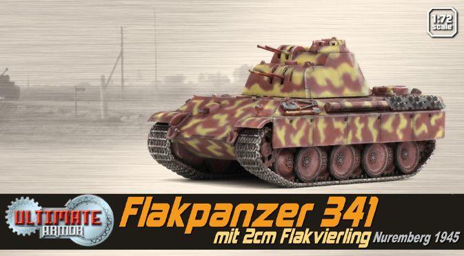 DRAGON 威龍模型 60594  Flakpanzer 341 mit 2cm Flakvierling  1/72
