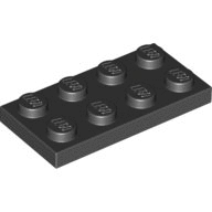 全新LEGO樂高黑色薄板【3020】Black Plate 2x4 (P1) 302026