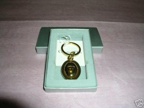 【Dior迪奧精品】139﹒Christian Dior CD金色鑰匙圈(全新真品)