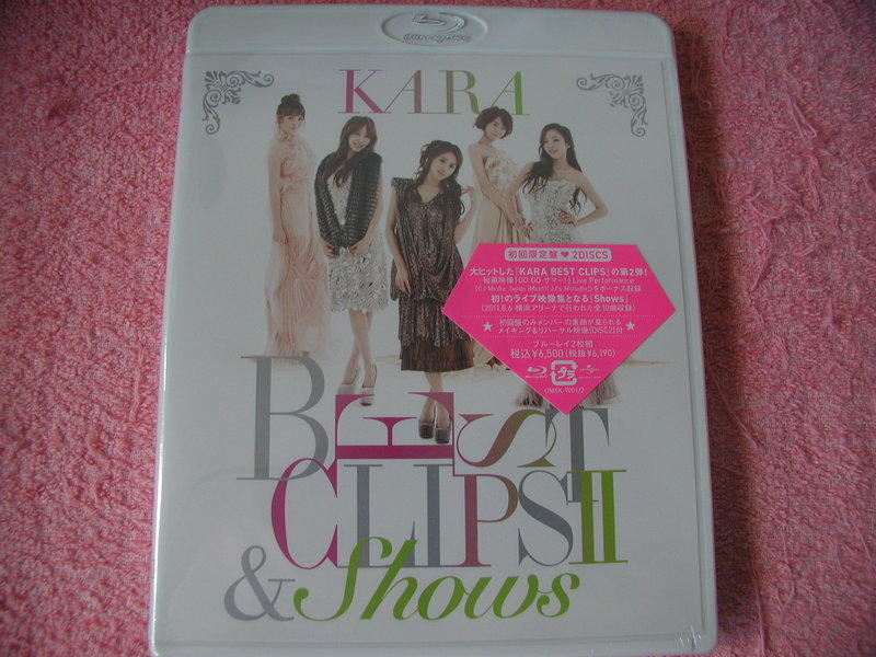 BD KARA BEST CLIPS II & SHOWS MV&演唱會精選輯初回限定盤日本製原版2
