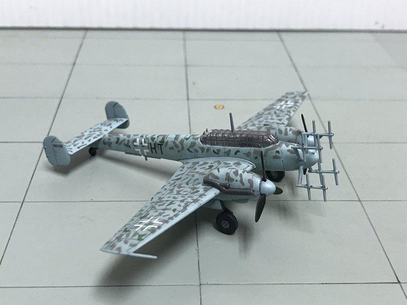 1/144 二戰德國空軍bf110G-4戰鬥機 第1夜間戰鬥航空團第8中隊，完成品