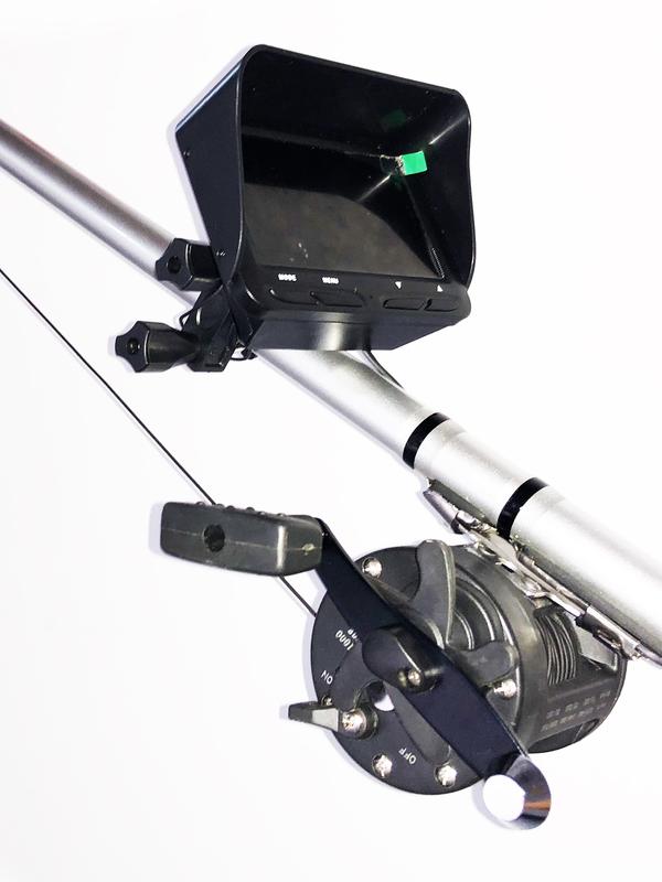 含魚竿可見魚探機 魚群探測器 探魚器 探魚機 漁具 釣魚神器攝影機畫面觀看水下攝影