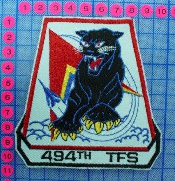 美空軍第494黑豹攻擊中隊布章(#49)..特價$60..另有軍品..裝備.徽章.臂章.階級章.飛行夾克.迷彩服