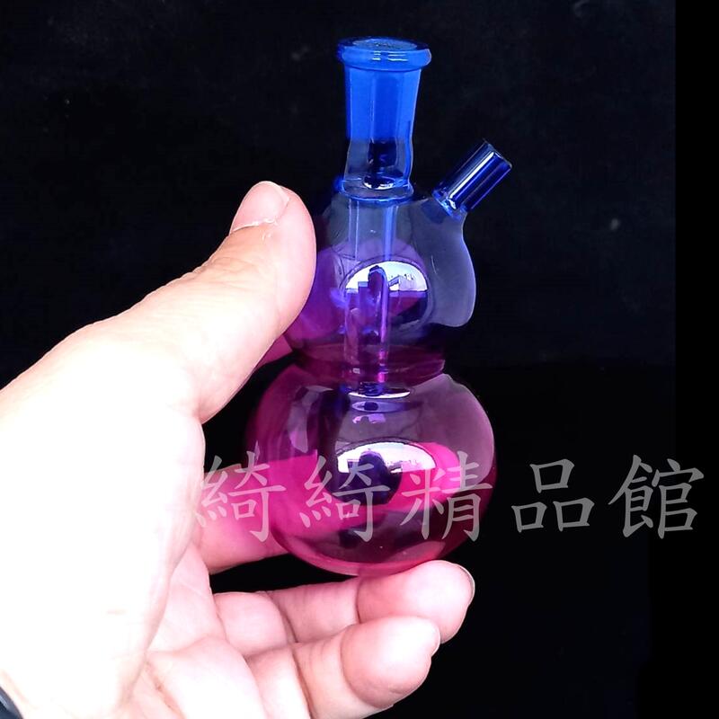 彩色漸層葫蘆造型玻璃瓶