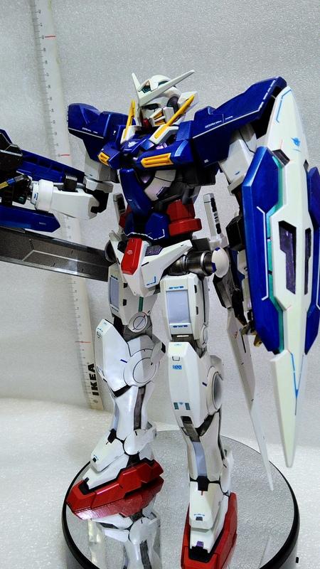 缺貨*1/60 噴塗裝完成品 改5燈 初鋼 剛彈 正版萬代 機動戰士 大鋼彈GN-001 Gundam exia 鋼鐵人
