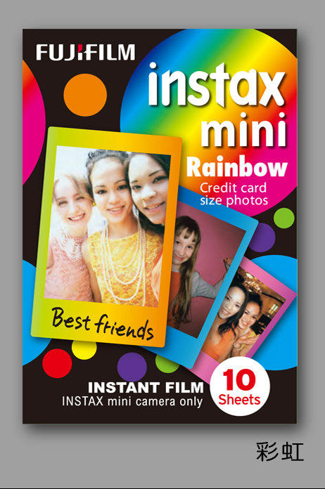 好朋友 有效日期2015/4 Fujifilm Instax Mini 公司貨拍立得底片 彩虹版(156)
