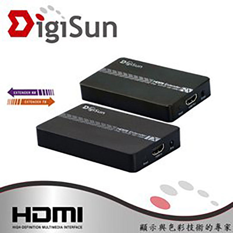 新一代HDMI訊號延長器 DigiSun得揚科技 EH620 HDMI over IP 網路線訊號延長器+紅外線遙控傳輸