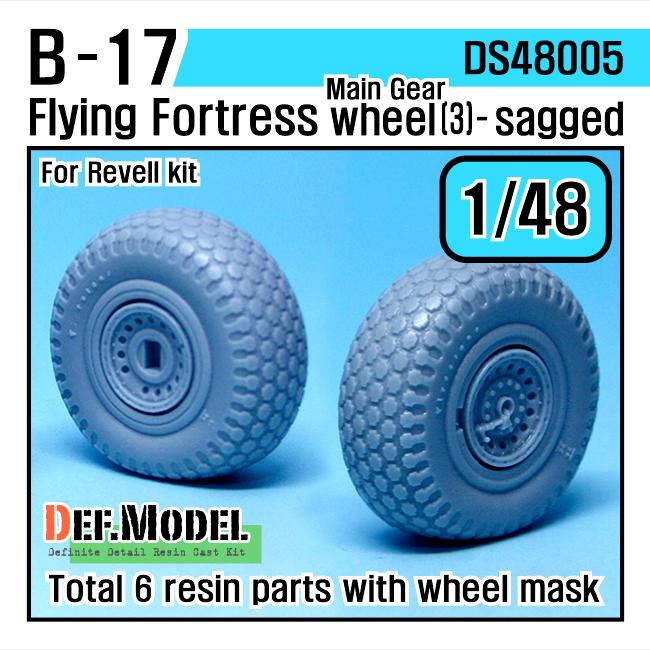 DEF Model DS48005 B-17 Flying Fortress 輪胎組#3 for Revell