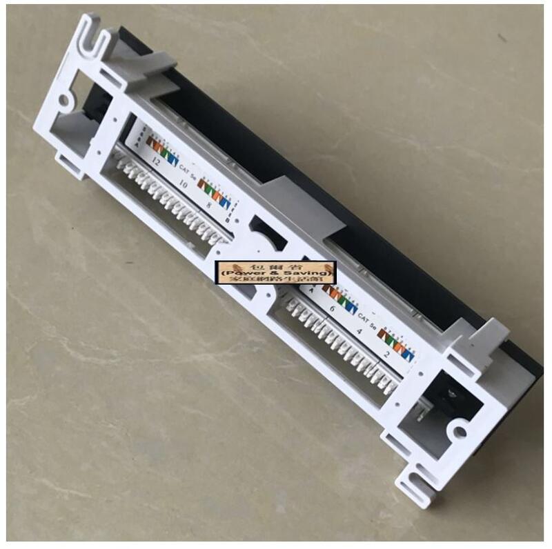 含模組)Cat.6 12Port Patch Panel 網路配線架/跳線面板~保證通過Cat.6