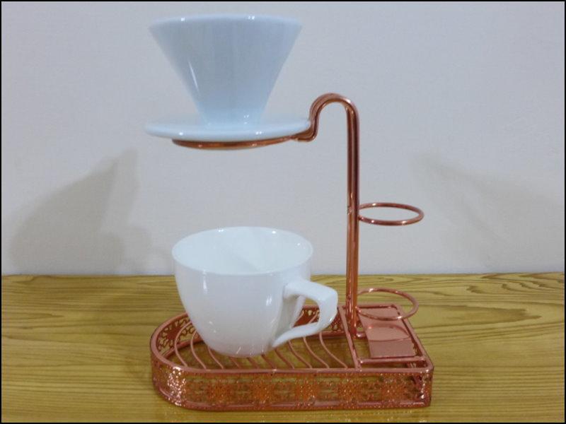 [ 埔21烘焙咖啡 ] M03 手沖架 (玫瑰金款 ) 咖啡手沖支架 咖啡簡易支架 易沖架