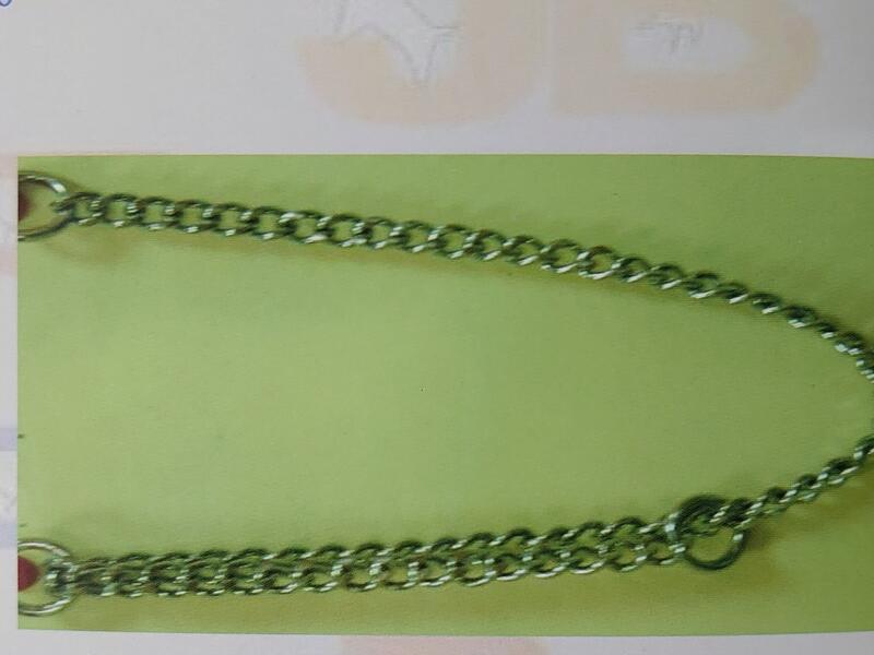 世界寵物百寶箱~2.0鱔魚目白鐵頸鍊40cm 不鏽鋼項圈 頸圈 狗項圈