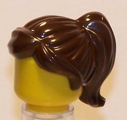 樂高王子 LEGO 女生 頭髮 深棕色 馬尾頭 4659399/87990/71002/71011 A168 缺