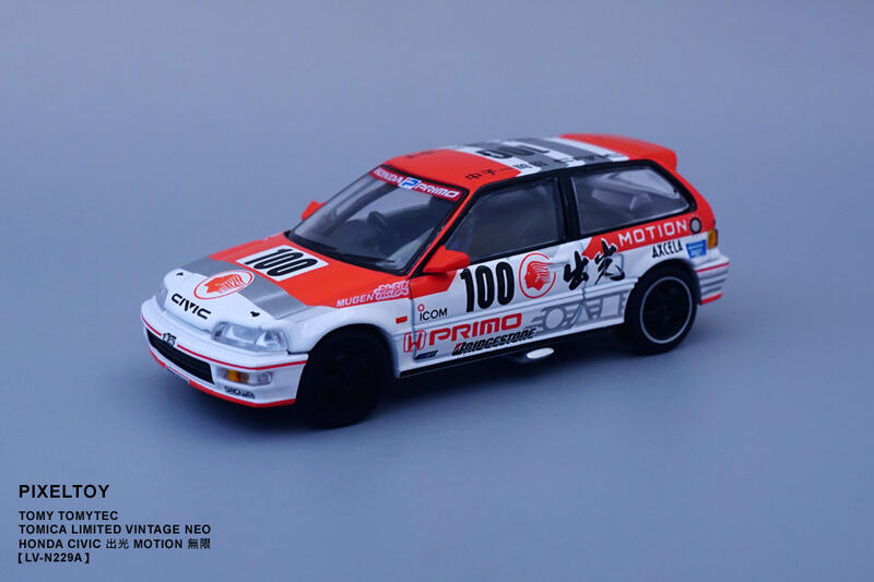トミカ CIVIC LIMITED VINTAGE NEO LV-N229a Tomica Limited Vintage NEO LV-N229a Idemitsu MOTION Mugen